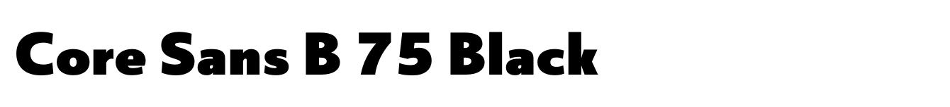 Core Sans B 75 Black